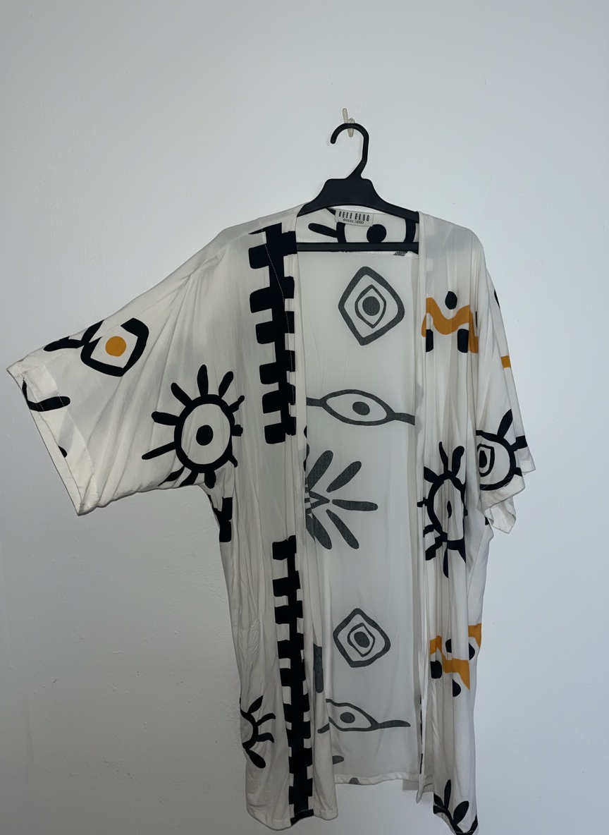 Kimono a manches trois quarts