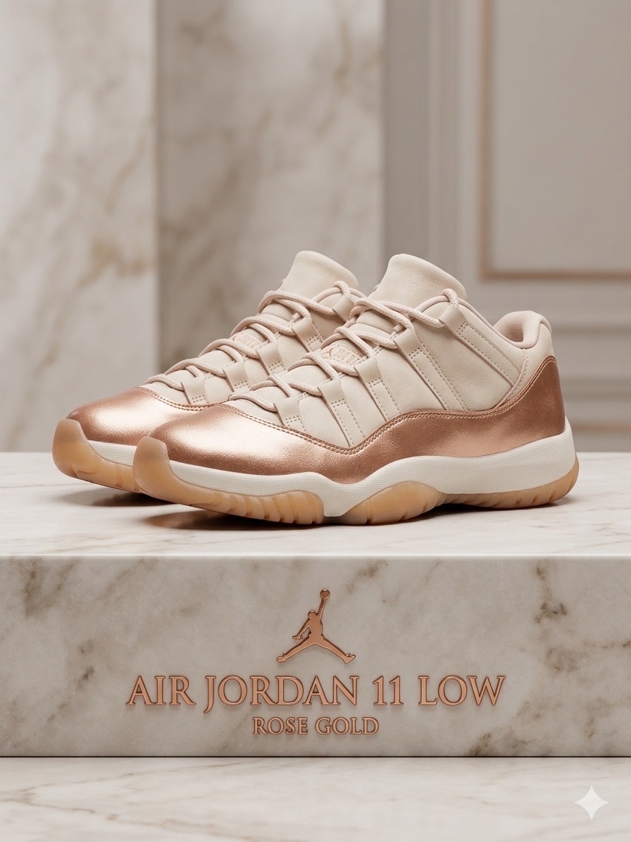 Air Jordan 11 Retro Low "Rose Gold" (Édition Limitée)