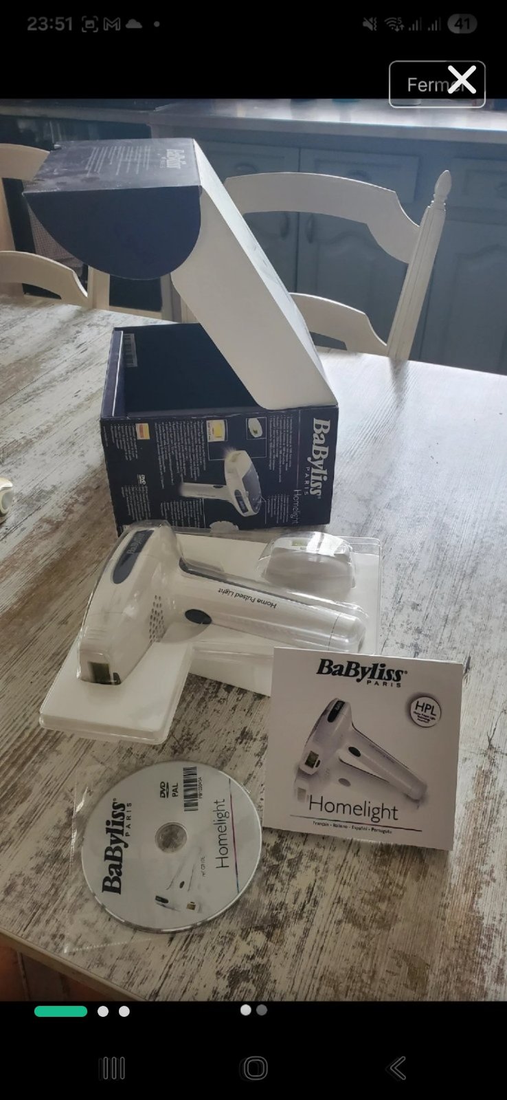 Épilateur laser babyliss 