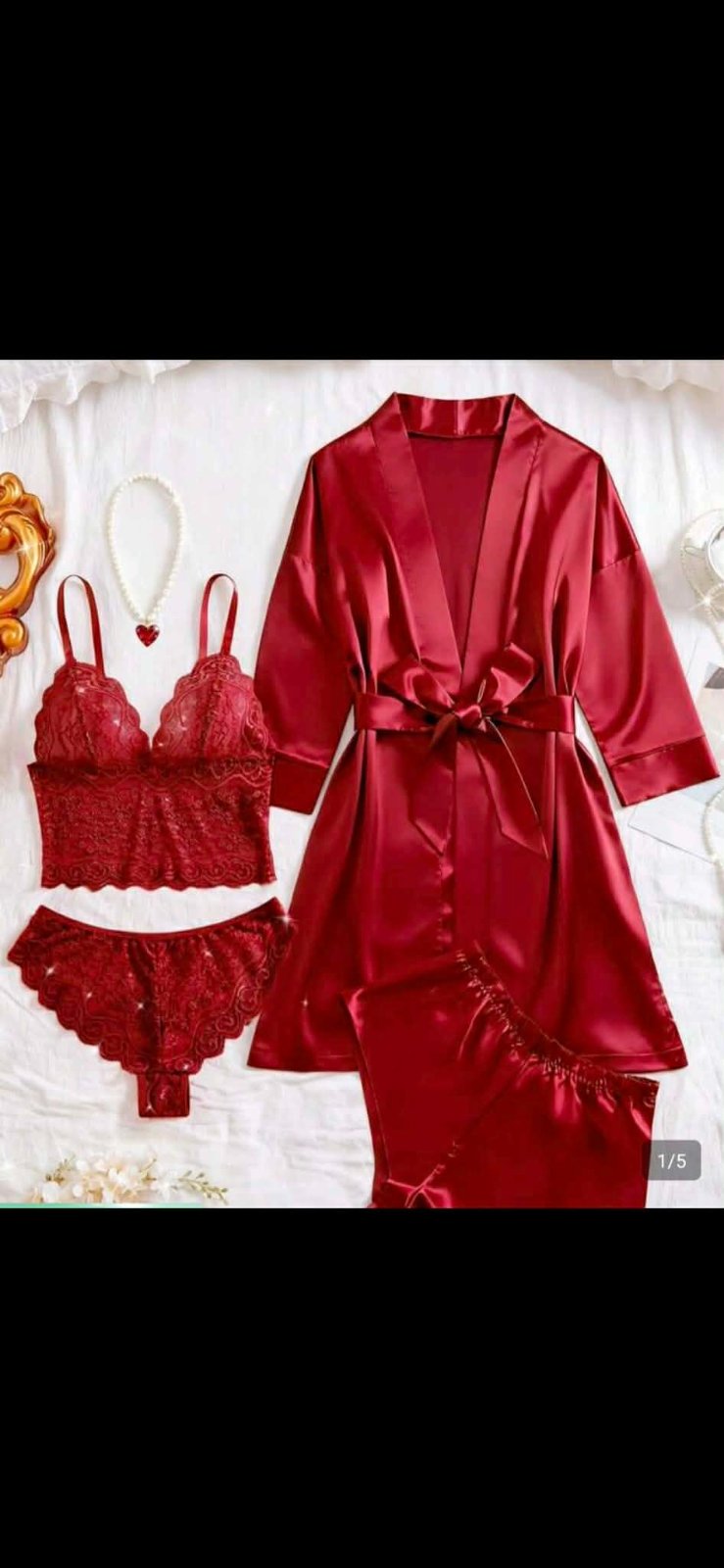 Ensemble lingeries 4 pièces 