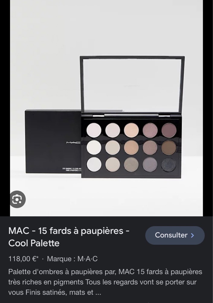 Palette fards à paupières Mac authentique ❤️ 