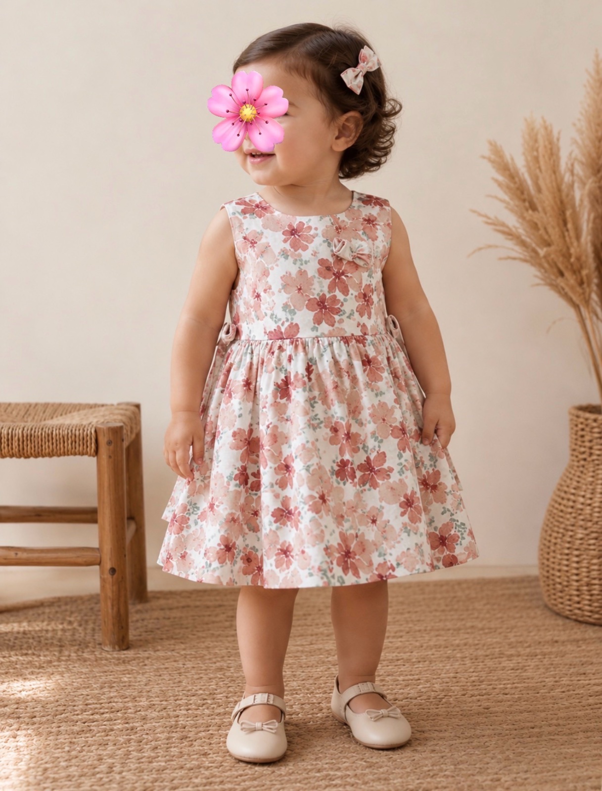 Jolie robe fleurie pour petite fille 👶💕