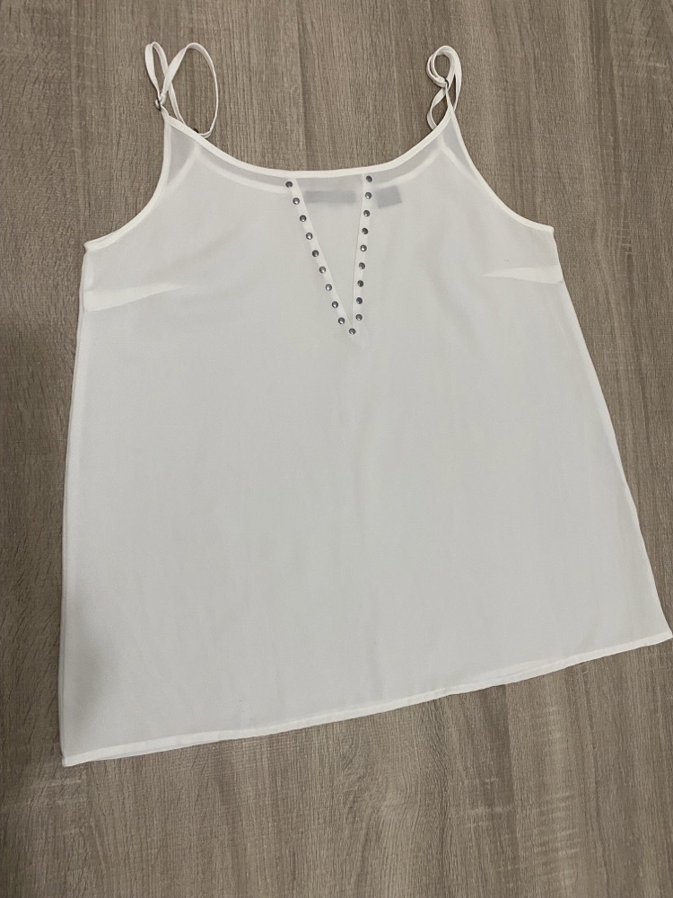 Débardeur femme blanc chic 