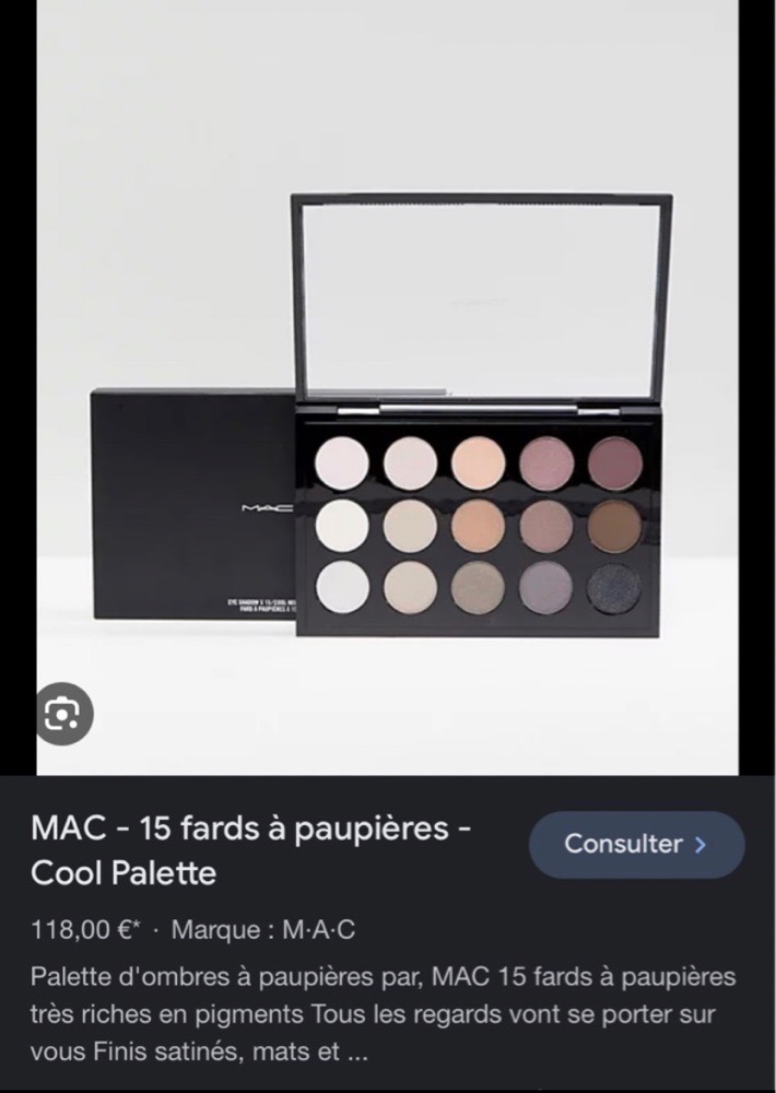 Palette fards à paupières Mac authentique ❤️