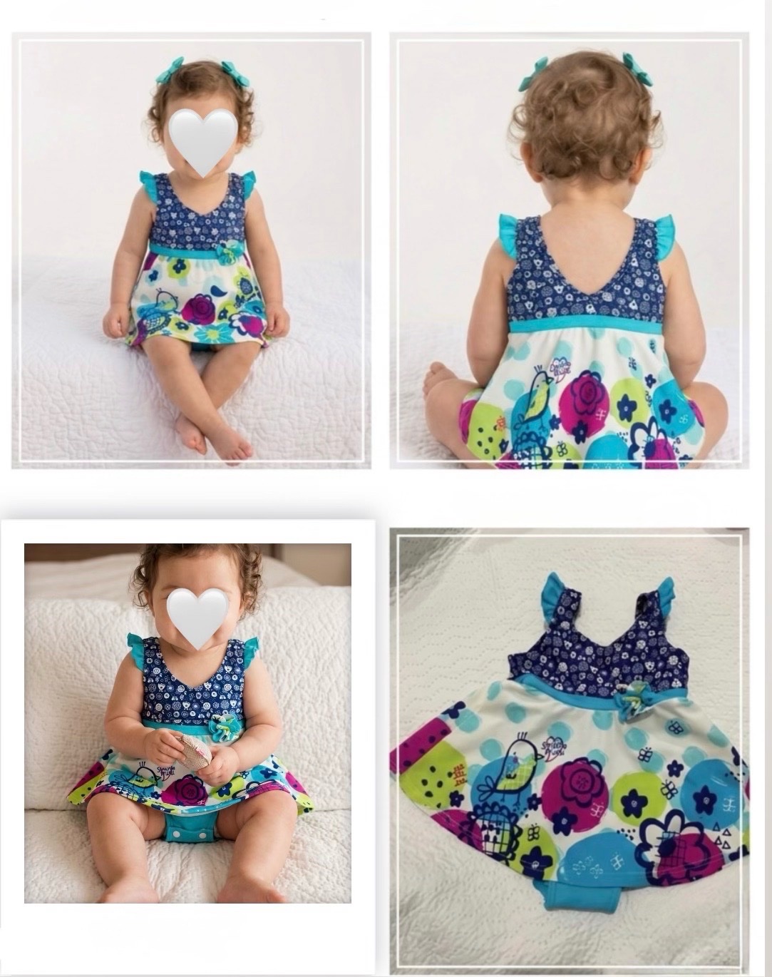     Adorable maillot pour bébé fille de 1 an 🌸