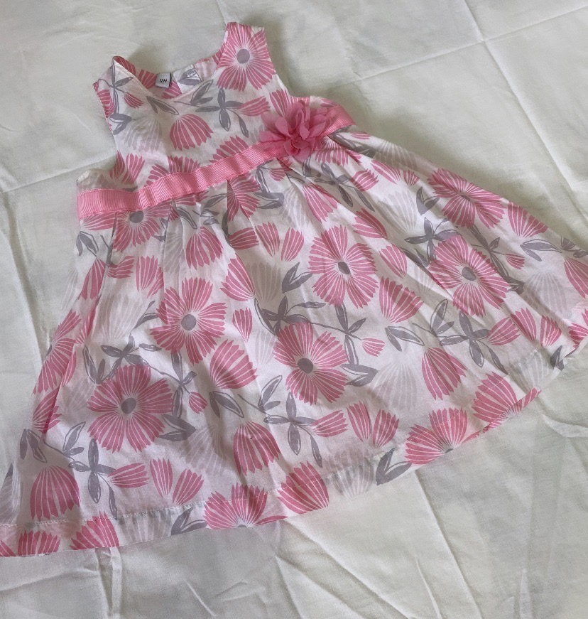 Robe fille fleurie rose 💗