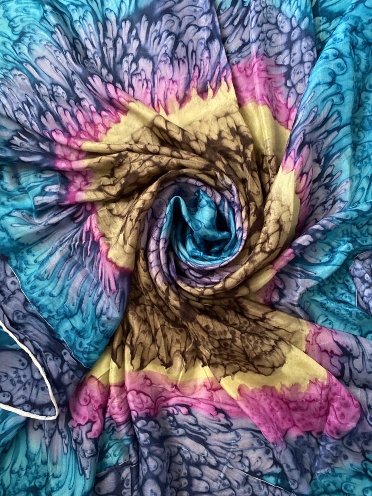 Foulard carré en soie 