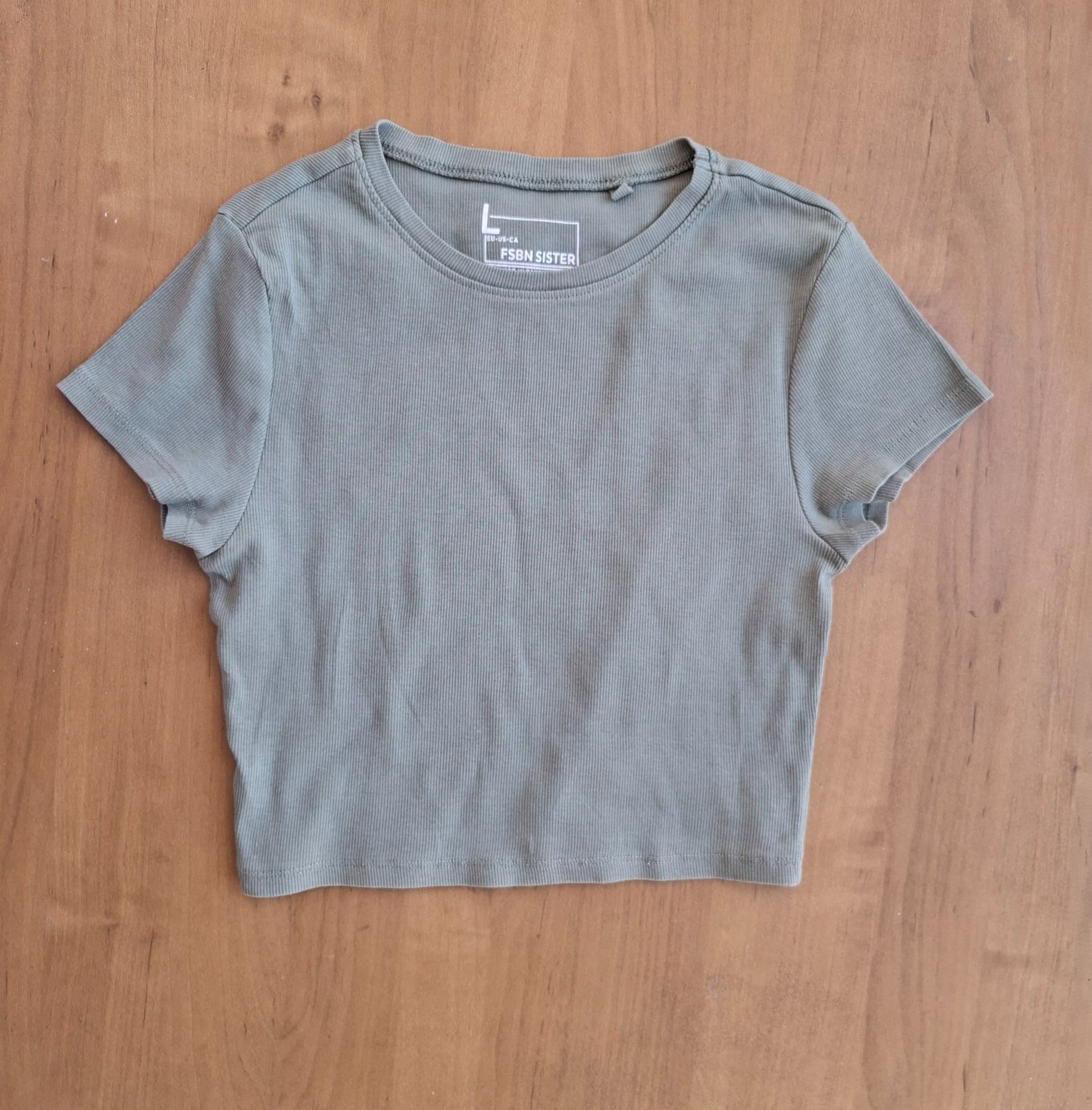 Crop top vert doux 