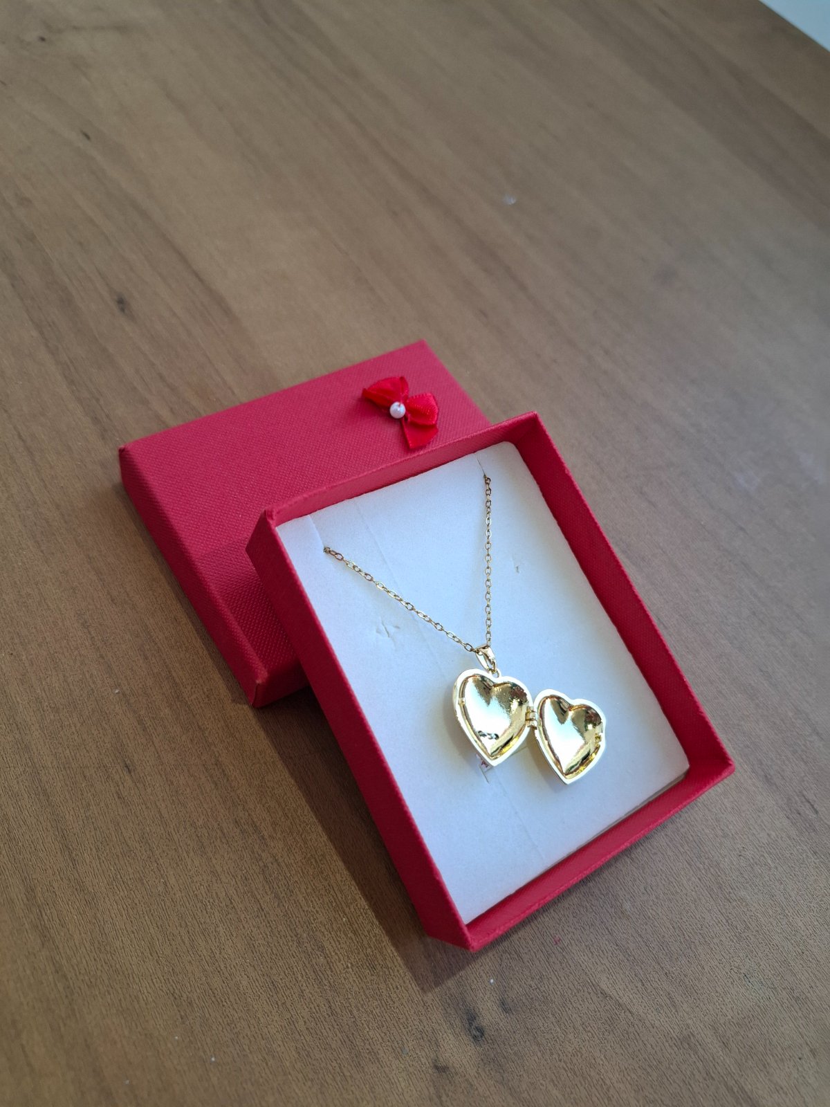Collier pendentif porte-photo (acier inoxydable) 