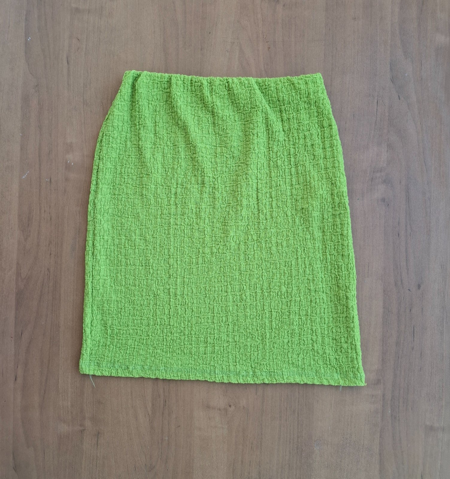 Jupe Mini Verte Texturée - Zebra