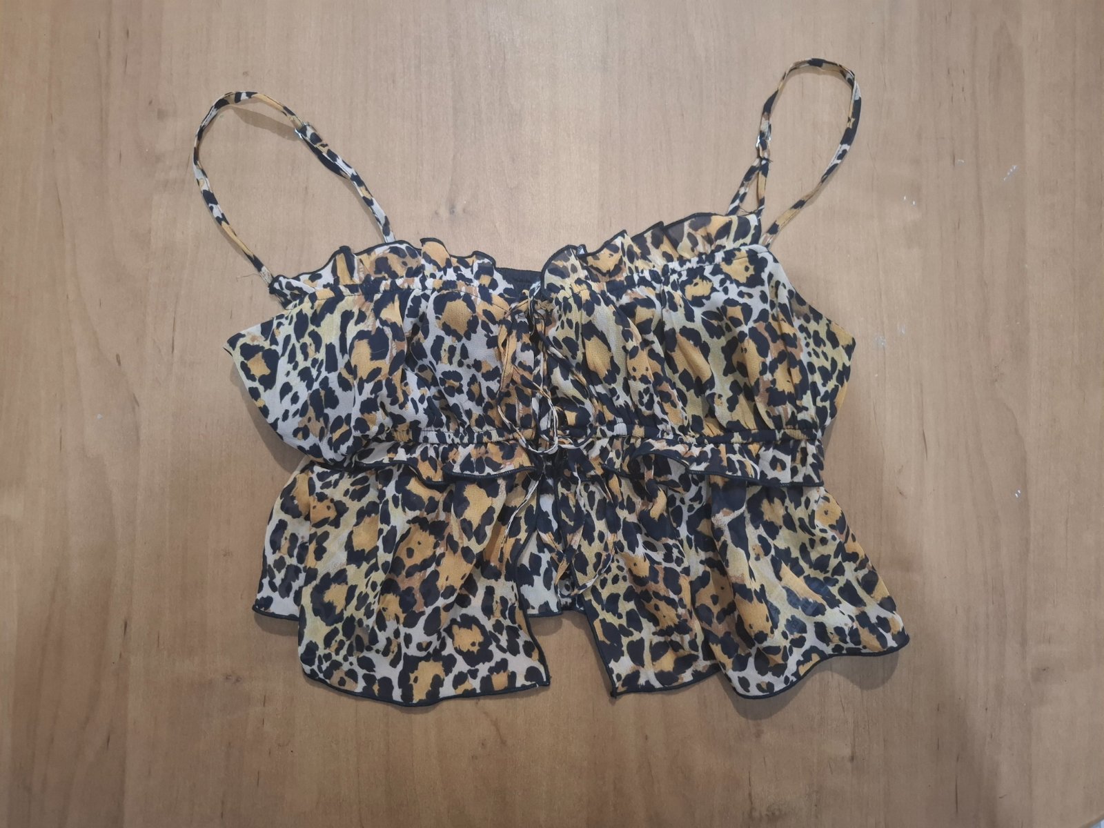 Crop top léopard 
