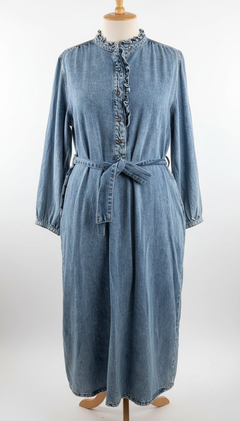 Robe jeans midi