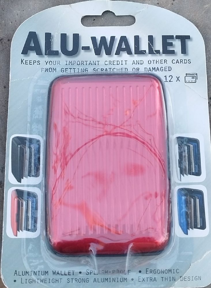 porte carte métallique