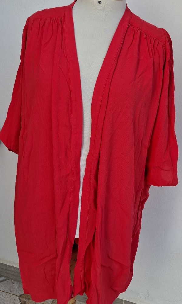 Poncho corail