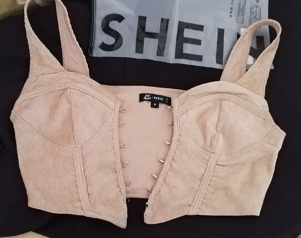 corset velours shein