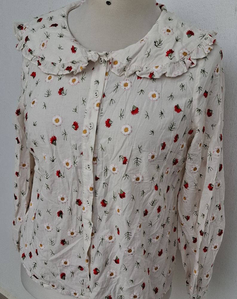 chemise à fleurs