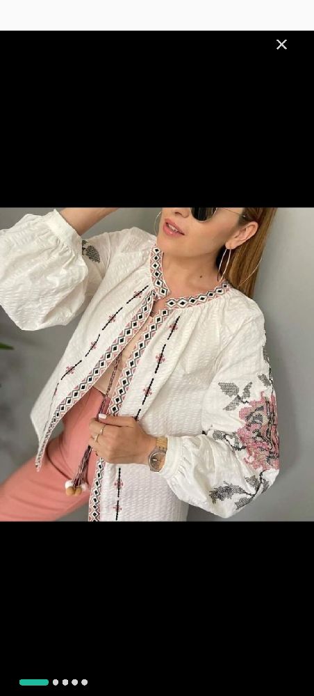blouse brodée zara