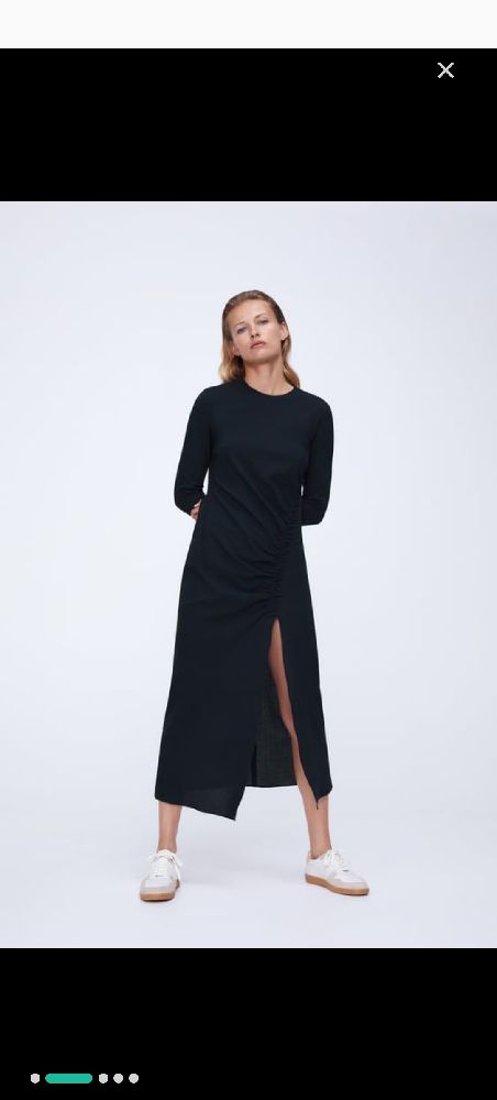 robe zara à drappe