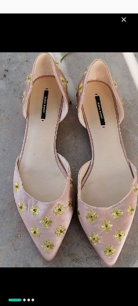chaussures Zara brodé