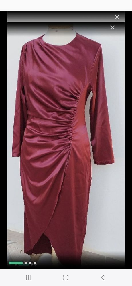 robe satinée 