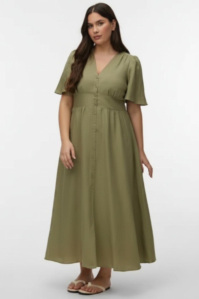 Robe vert kaki