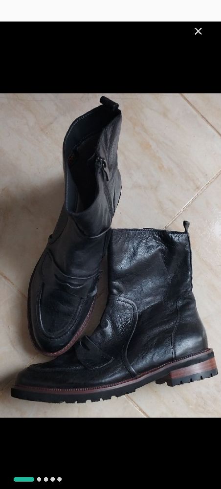 bottine cuir de veau neuf