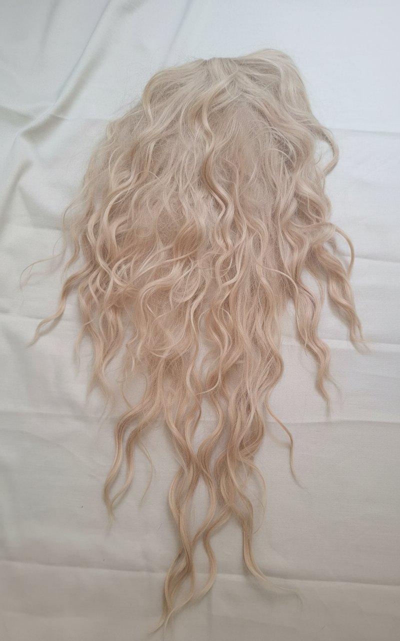 Topper blond bouclé 