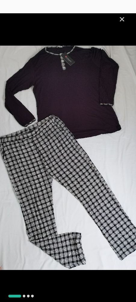 pyjama noir et blanc