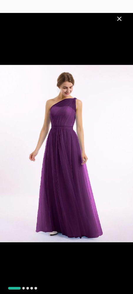 robe tulle violet