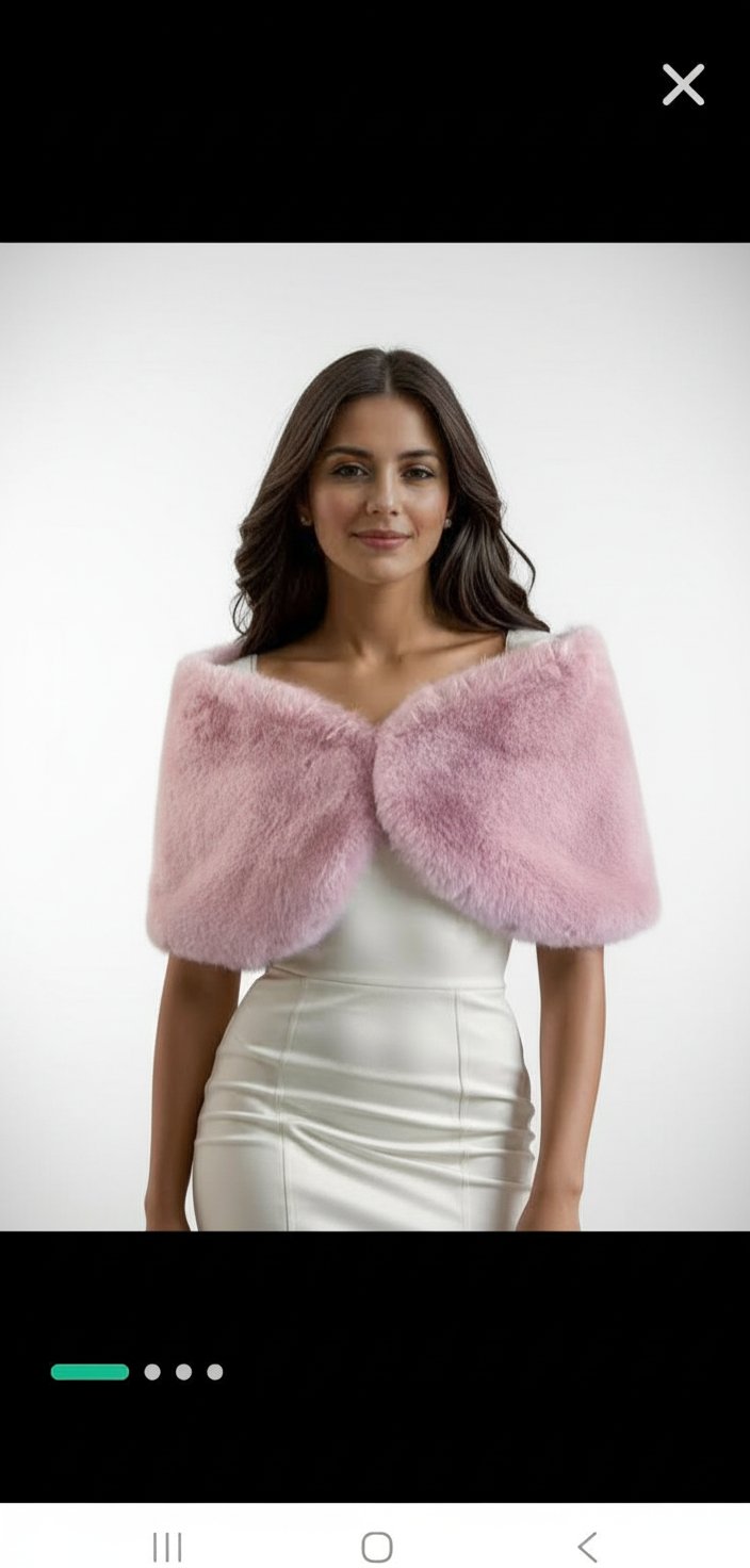 Cache épaule en plumes