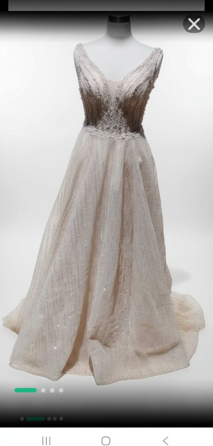 Robe soirée brodée