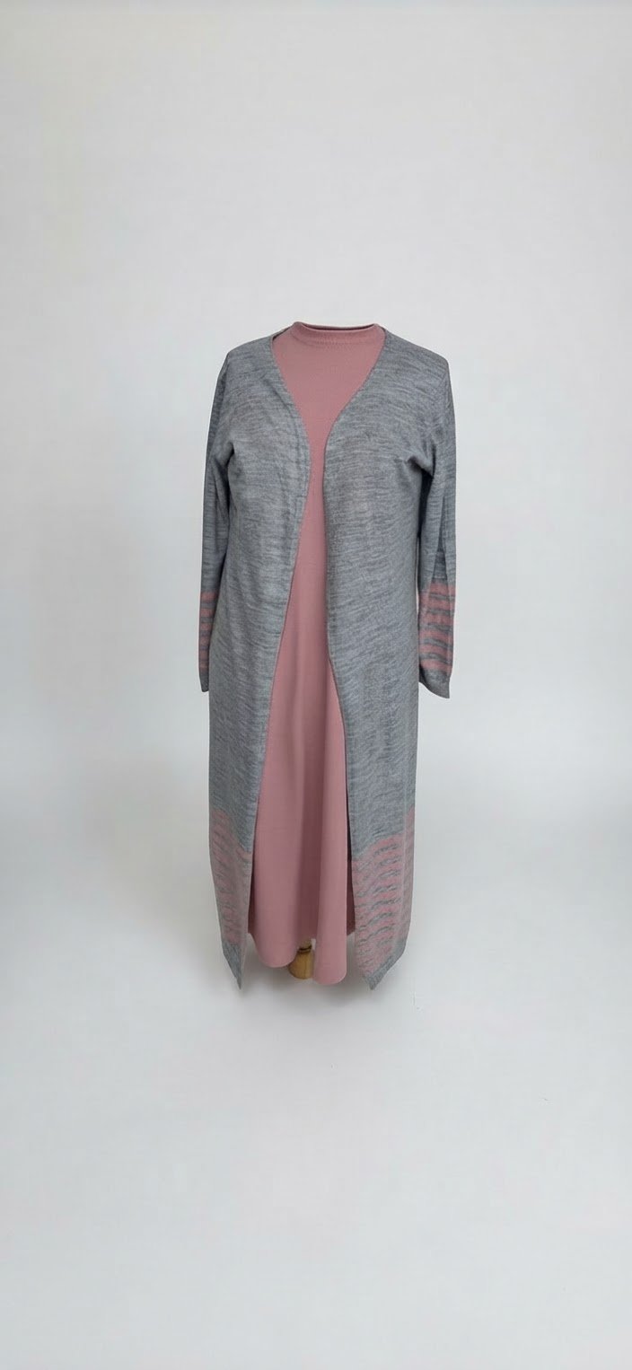 Gilet avec robe assortie 