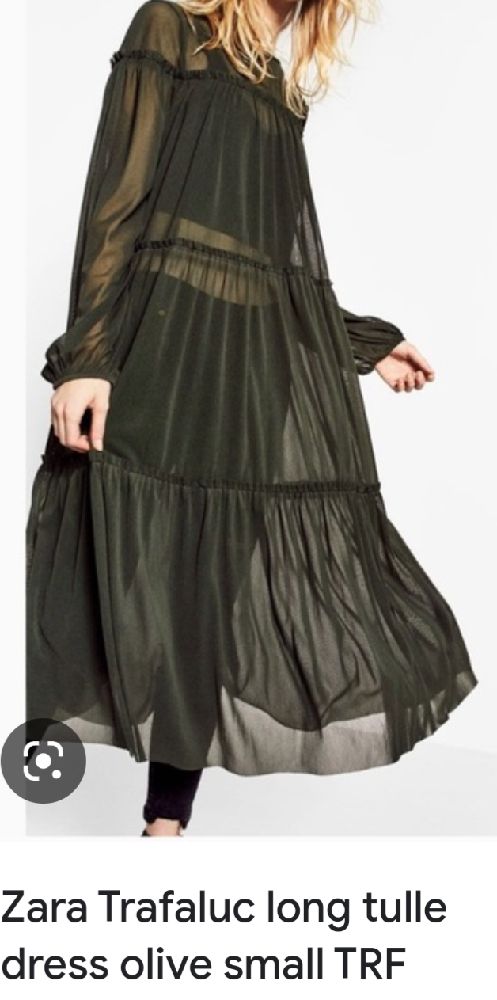 robe tulle vert