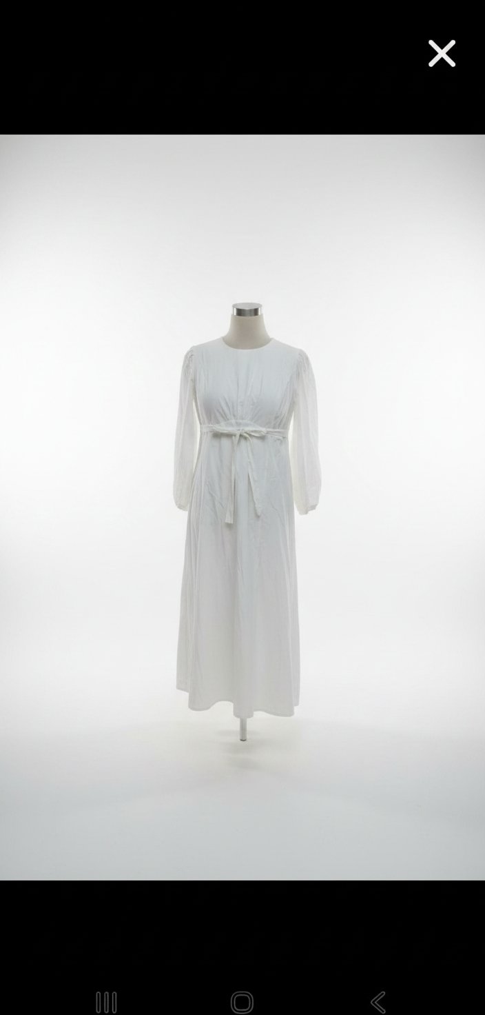 Robe midi blanc