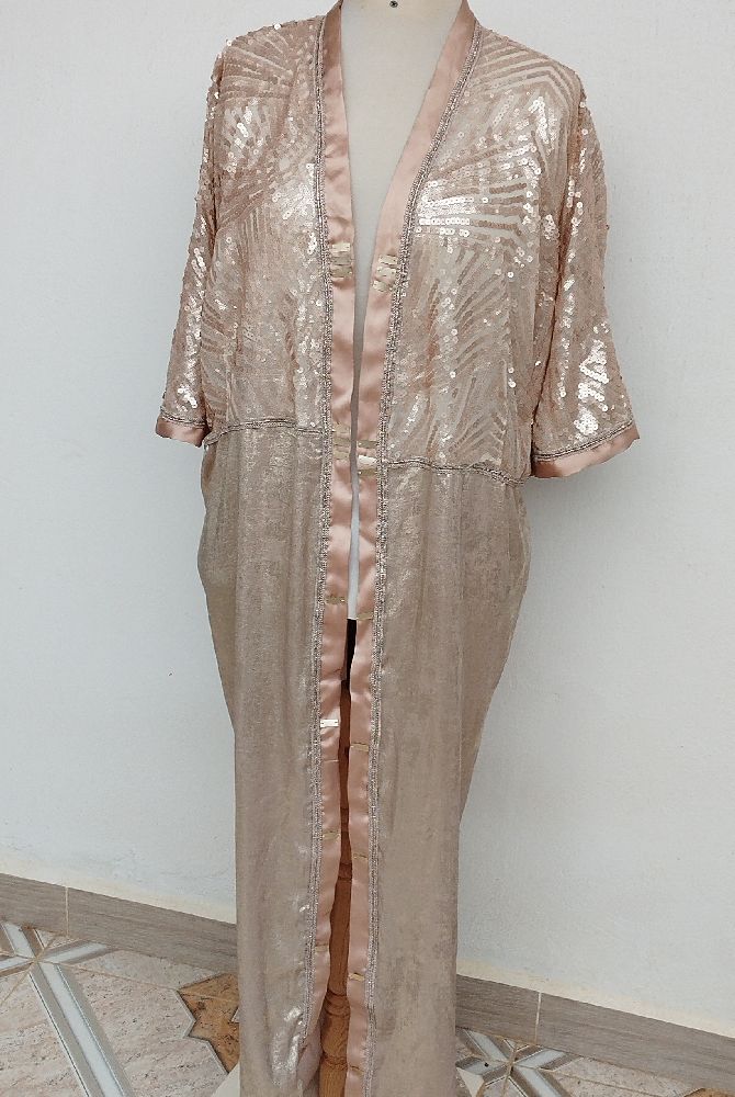abaya doré rosé