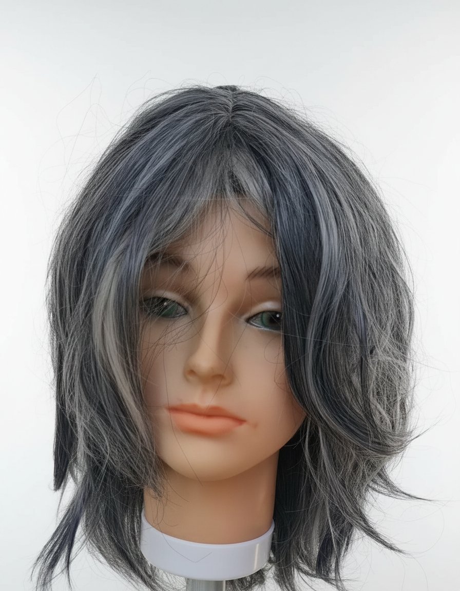Perruque gris
