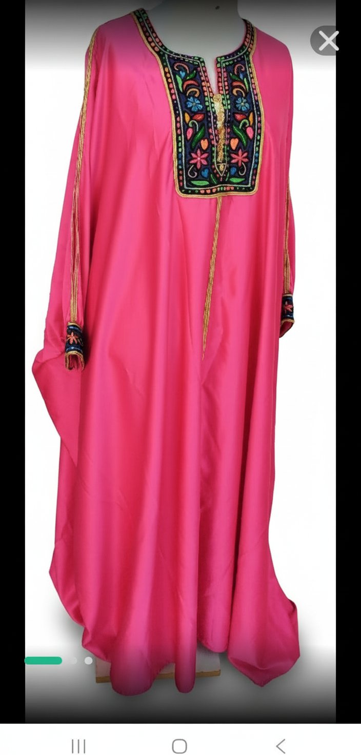 Jebba rose fushia brodé