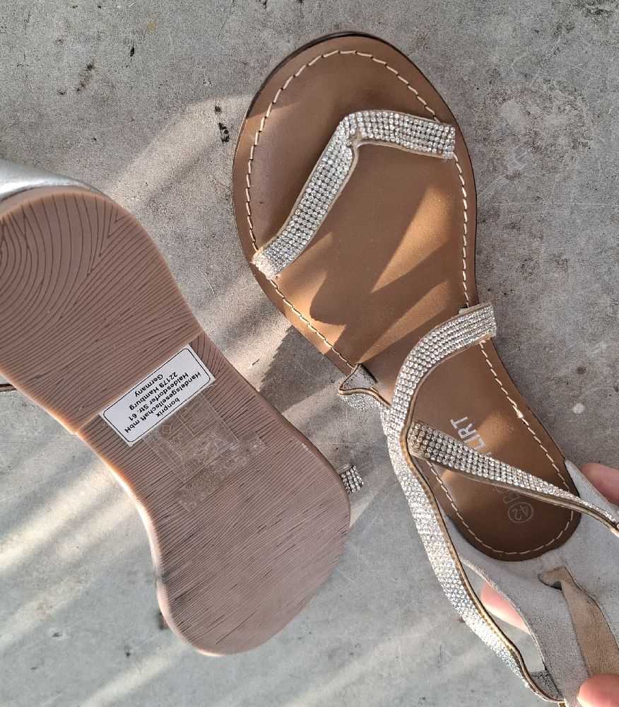 Sandales en argent 