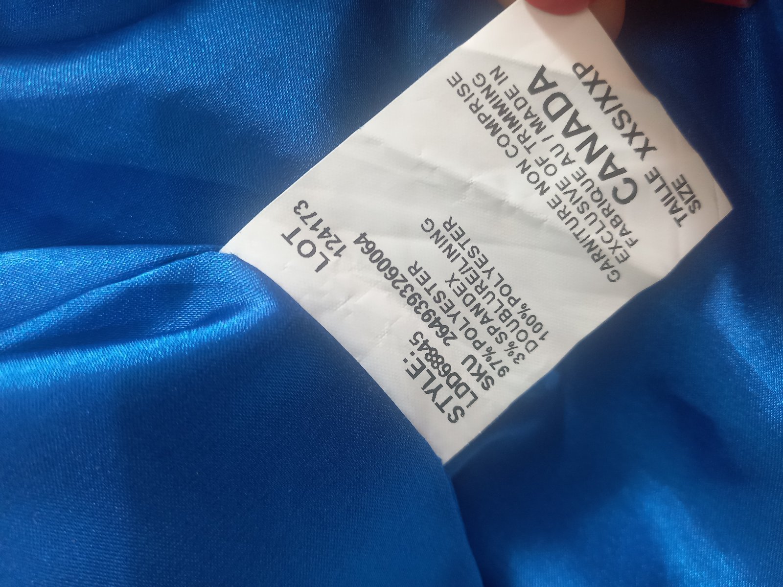 Robe bleu 