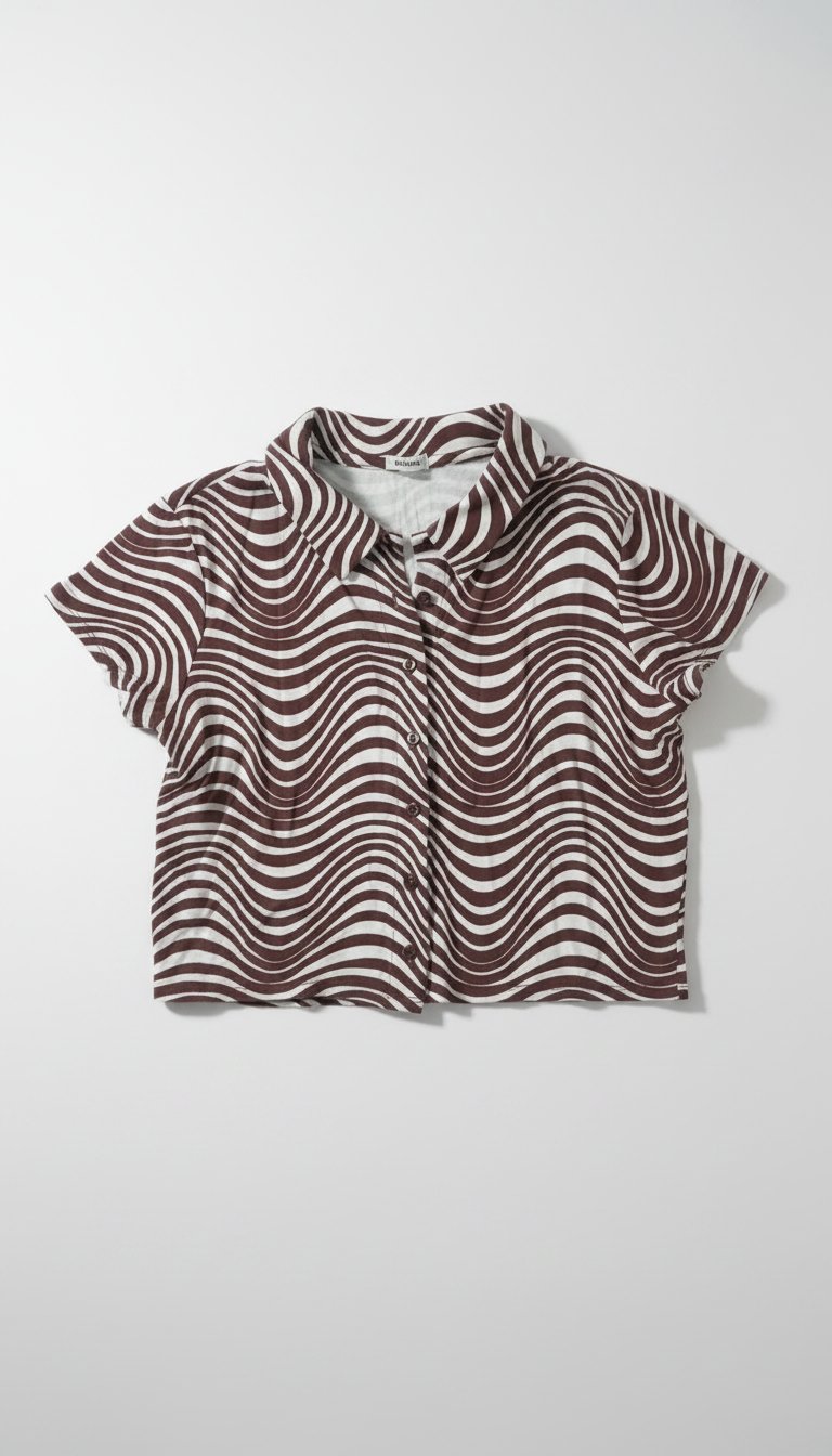Short Sleeve Buttoned Polo Tee