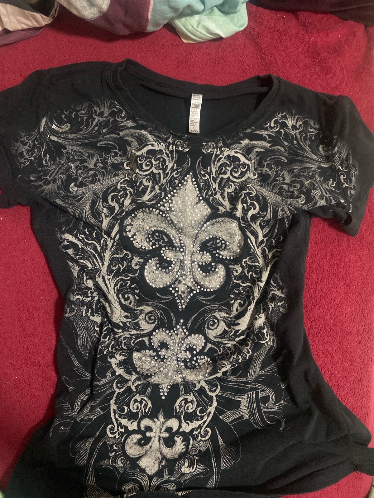 Black fitted T-shirt 
