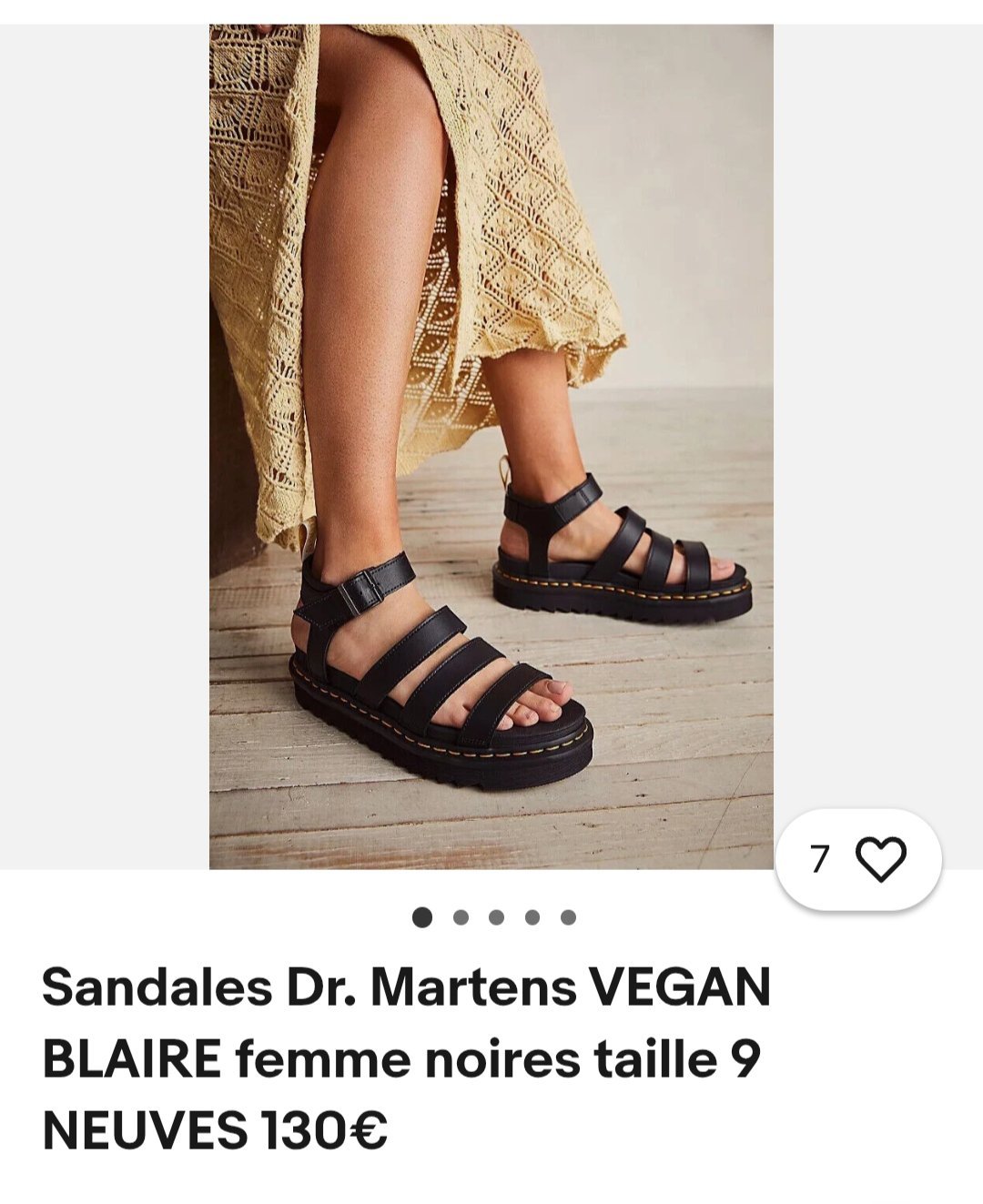 Sandales Dr Martens authentique en vrai cuir 