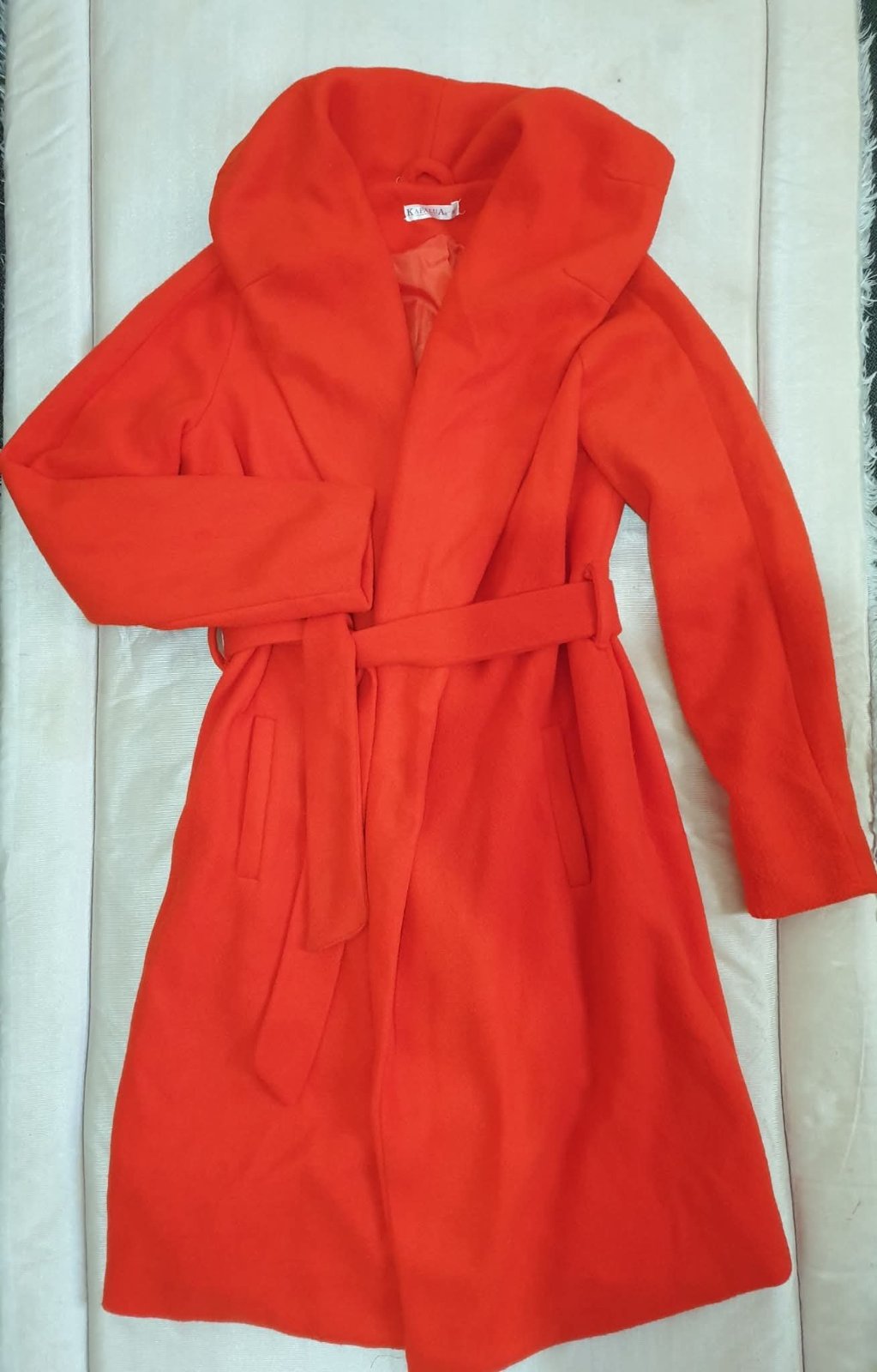Manteau cachemire orange kapalua taille M