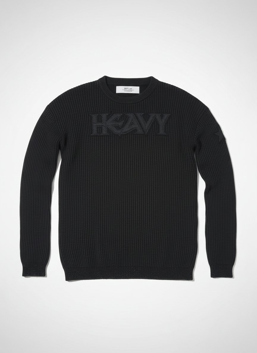 Pull en laine noire taille m