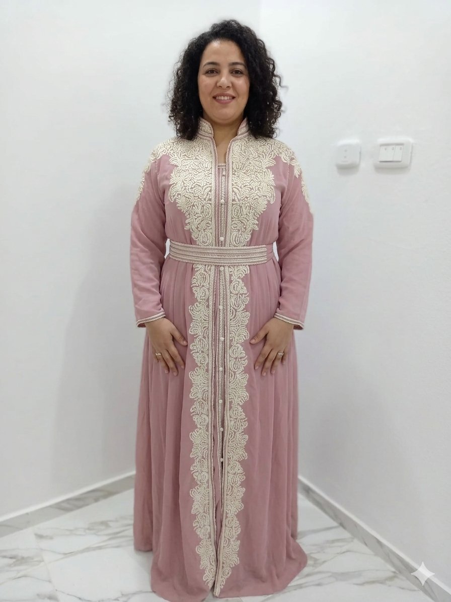 Caftan rose taille 44 46