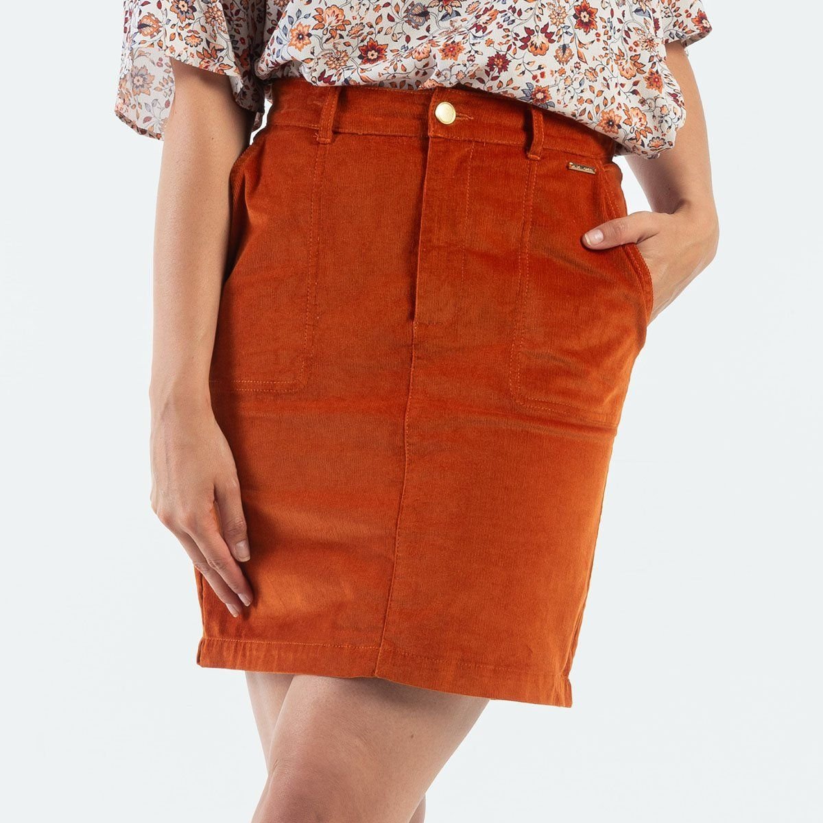 Jupes velourd orange taille L