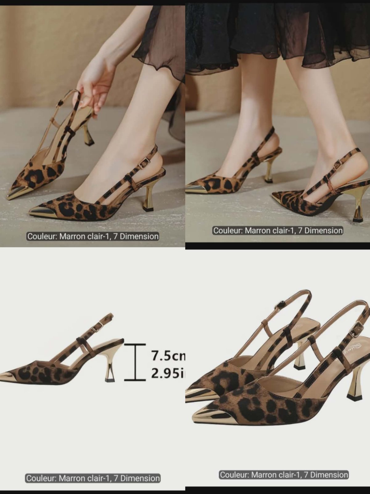Escarpins shein tigre pointure 37 neufs 