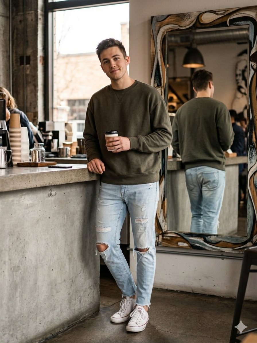 Jean pull&bear slim en denim bleu clair délavé avec des déchirures et des ourlets taille 38
