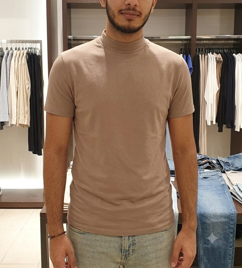 T-shirt bershka camel taille s