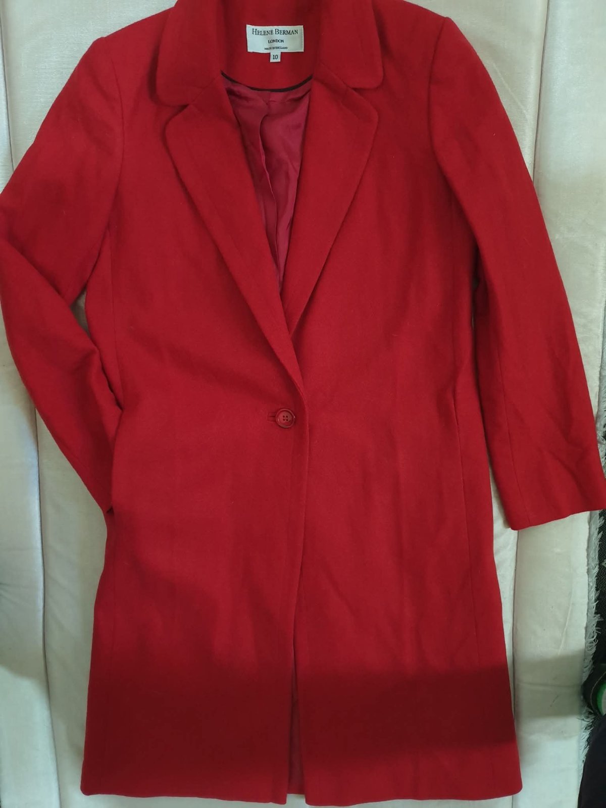 Manteau veste rouge taille M